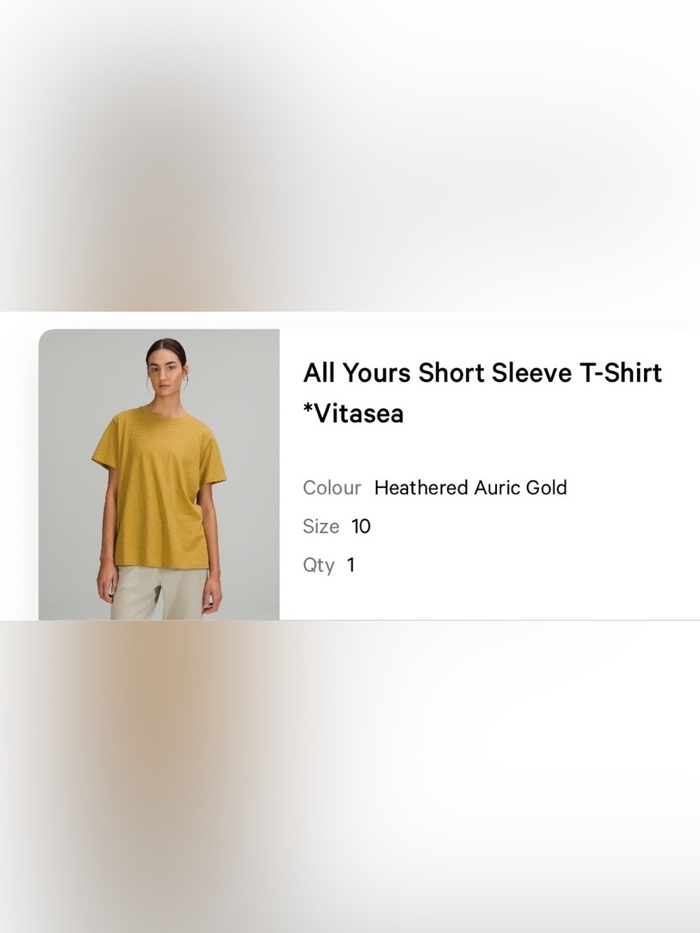 lululemon athletica All Yours Short Sleeve Tee - Auric Gold